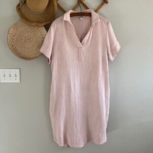 knee length dresses for ladies Three Dots Black Linen Button Up Dress- Size XS – The Saved Collection main image 0